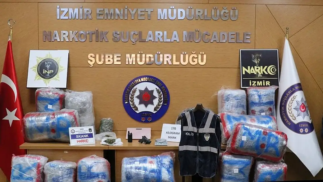 170 kilogram uyuşturucu ele geçirildi