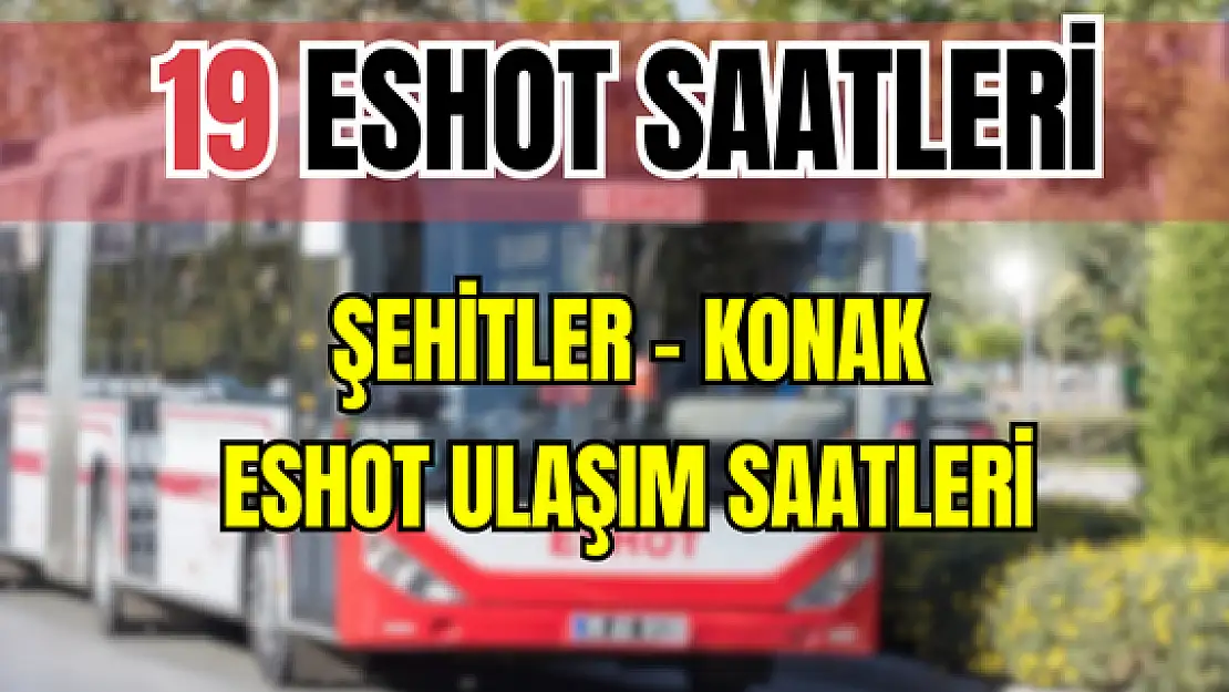 19 saatleri 19 Şehitler  – Konak Saatleri