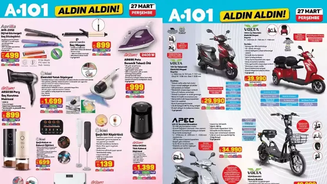 2 güne kadar A101' giden kapacak: Hepsi 10, 12, 15, 29 TL'ye satılacak