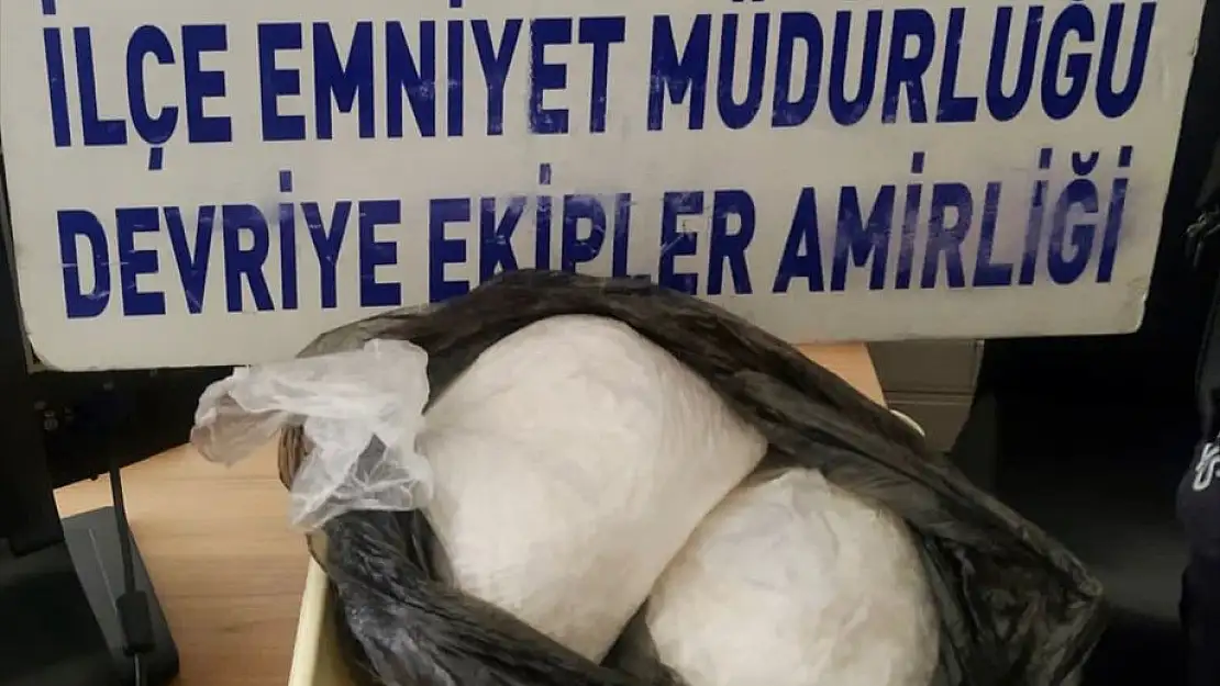 2 kilo uyuşturucu ele geçirildi