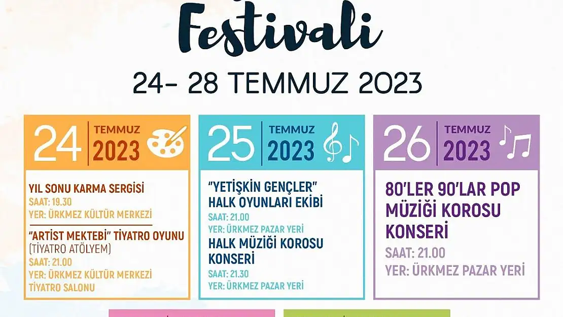 2. Ürkmez Kültür ve Sanat Festivali başlıyor