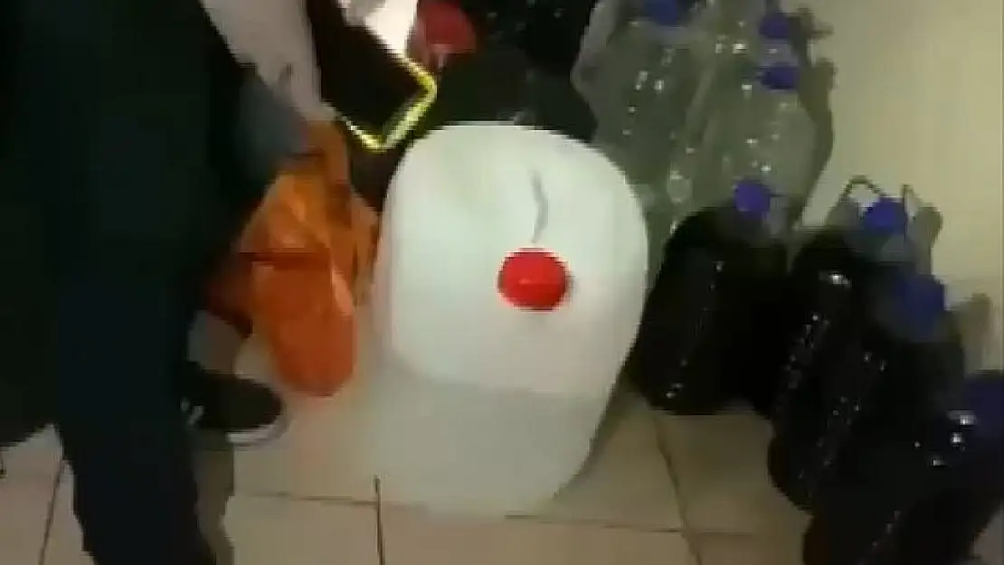 200 litre sahte alkol ele geçirildi