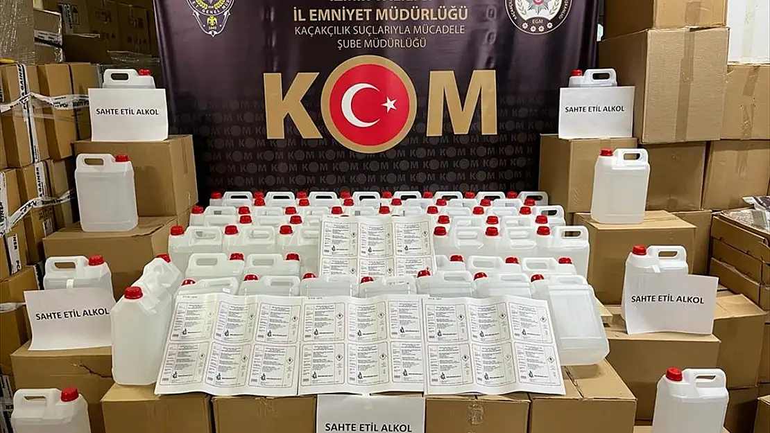 3 bin 65 litre etil alkol ele geçirildi