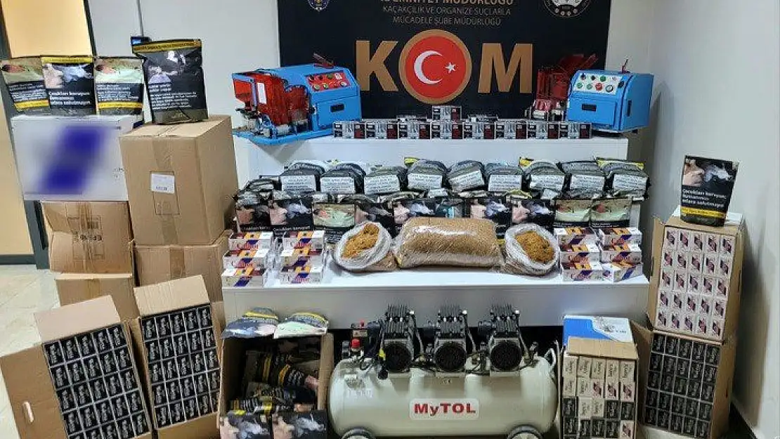 50 bin boş, 12 bin 800 de dolu bandrolsüz makaron ele geçirildi