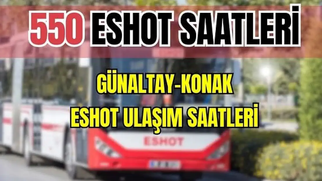 550 otobüs saatleri Günaltay – Konak