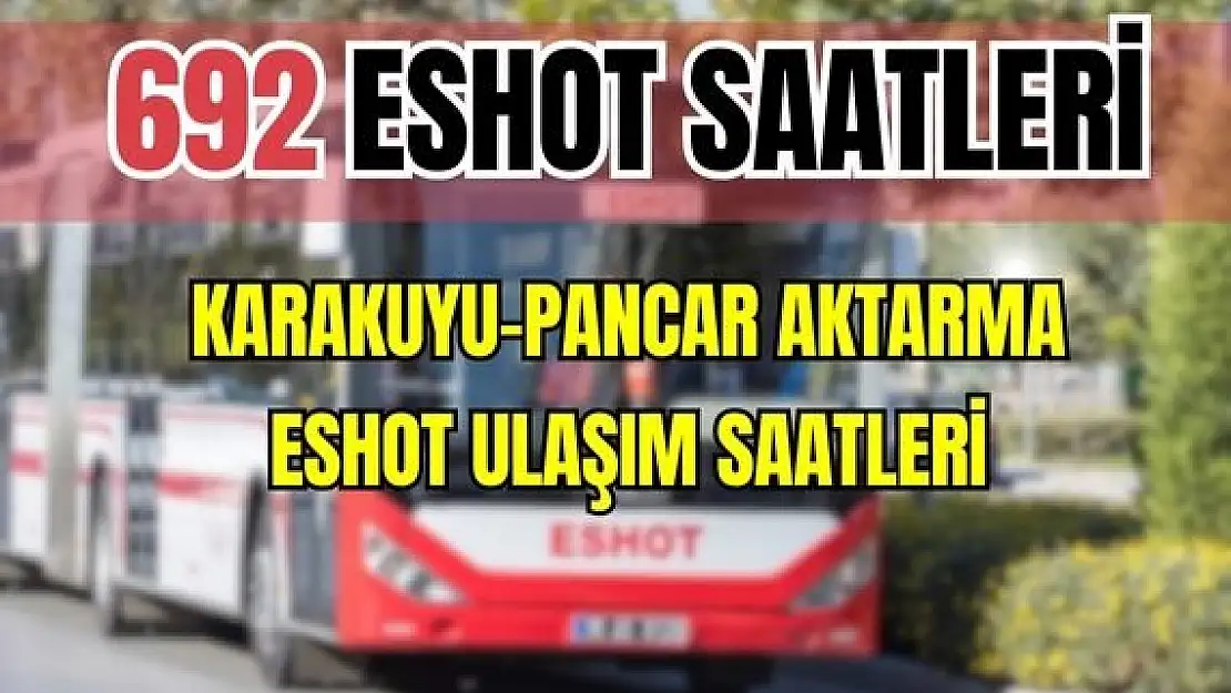 692 otobüs saatleri Karakuyu – Pancar Aktarma