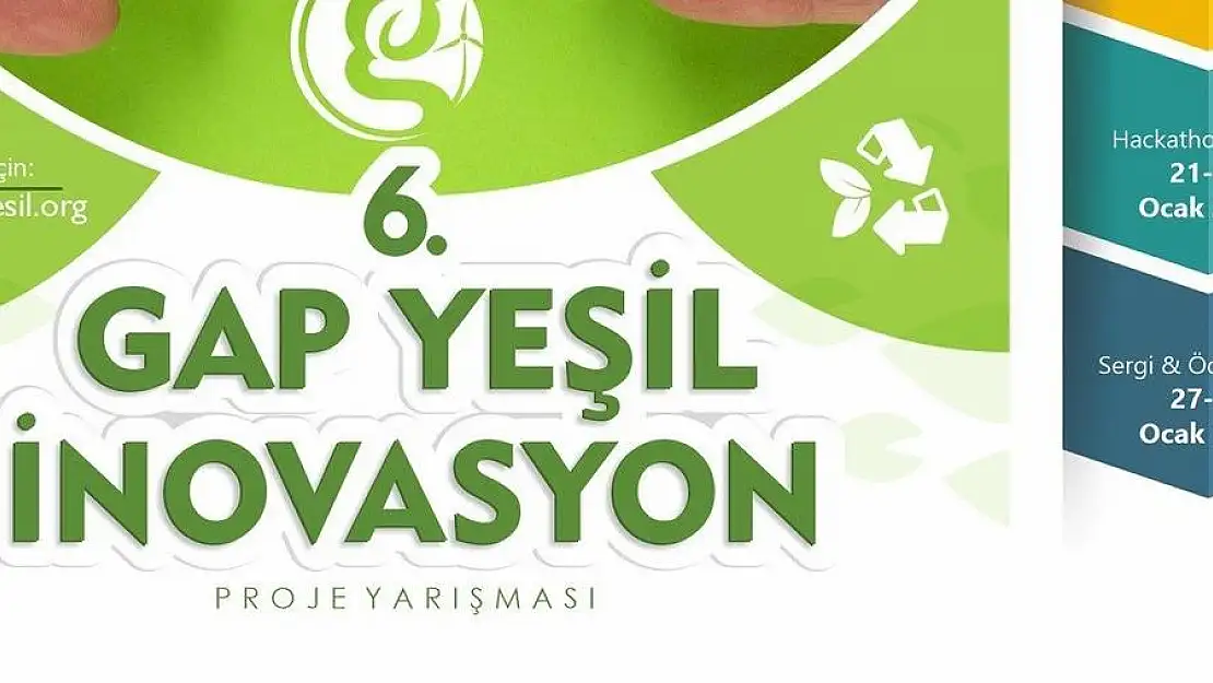 6’ncı GAP Yeşil İnovasyon Proje Yarışması başvuruları başladı