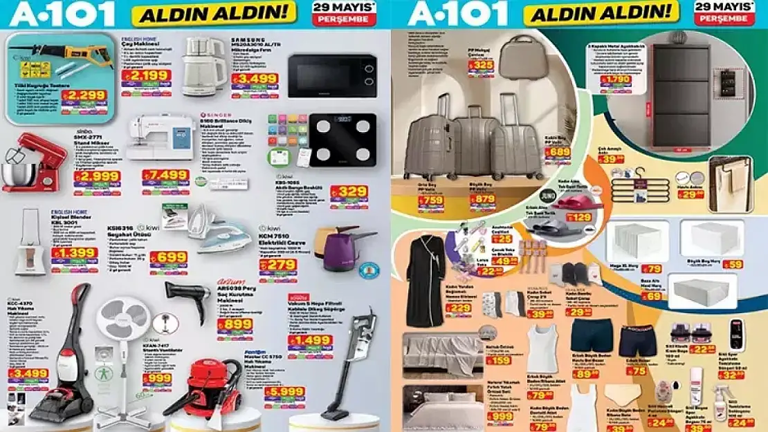 A101'de aldın aldın: Hepsi 69 TL, 89 TL, 149 TL'den satılacak