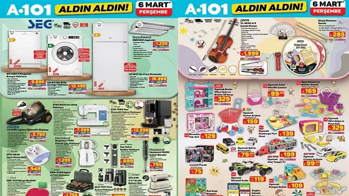 A101'deki indirimleri gören evden terliksiz çıkacak: 99 TL'ye kadar aldın aldın