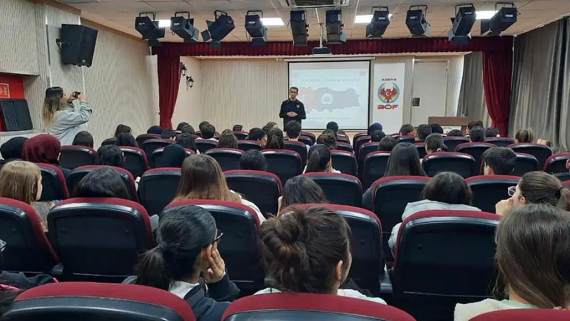 Adana’da öğrencilere terör uyarı konferansı