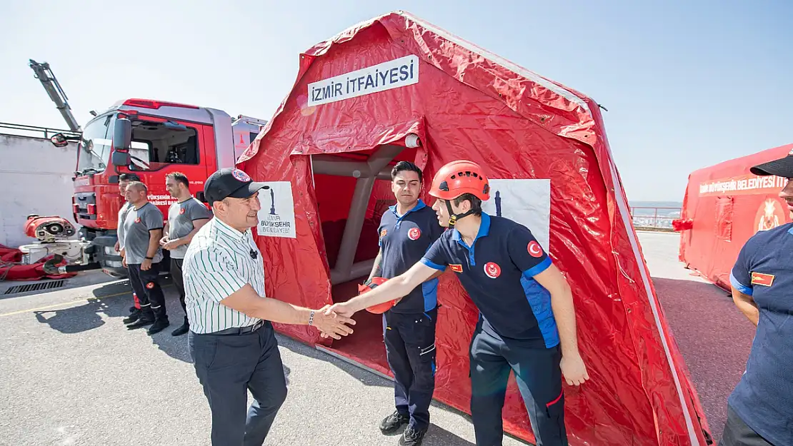 ‘Afete Hazır İzmir’ tatbikatı yapıldı