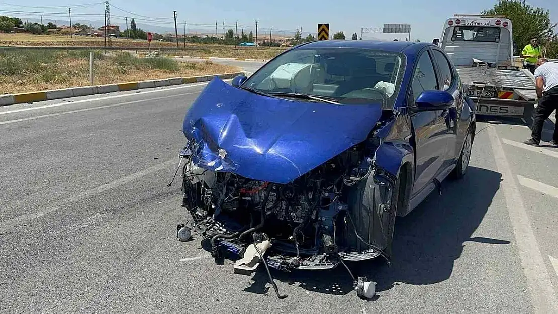 Afyon’da gerçekleşen kazada 2 çocuk yaralandı