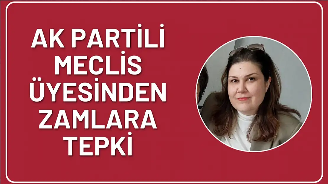 Ak Partili meclis üyesi zamlara tepki gösterdi