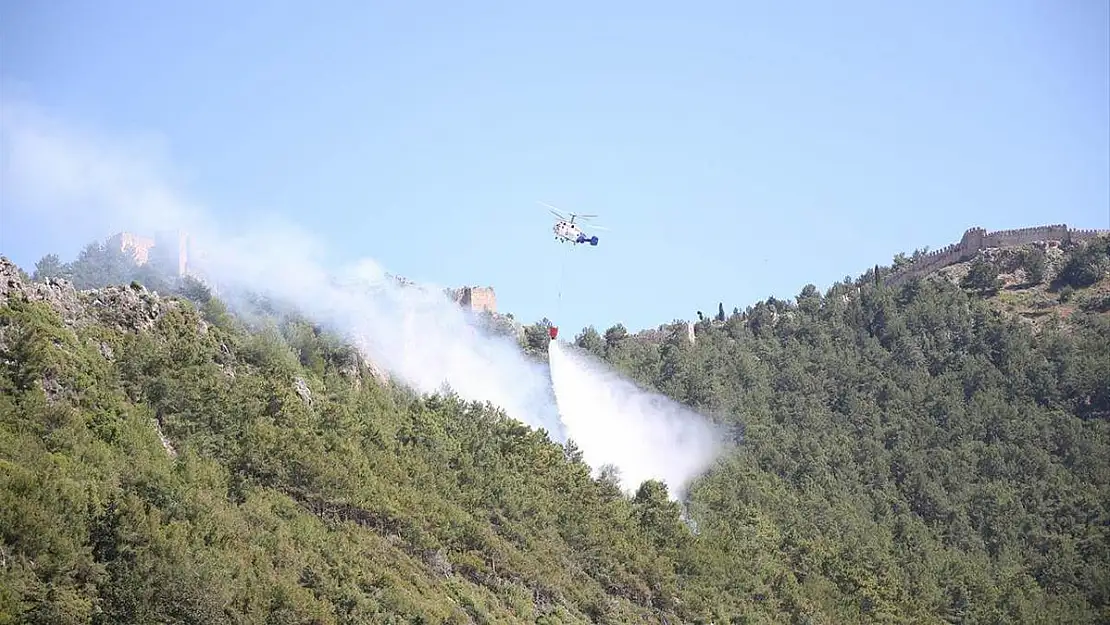 Alanya’da orman yangını başladı