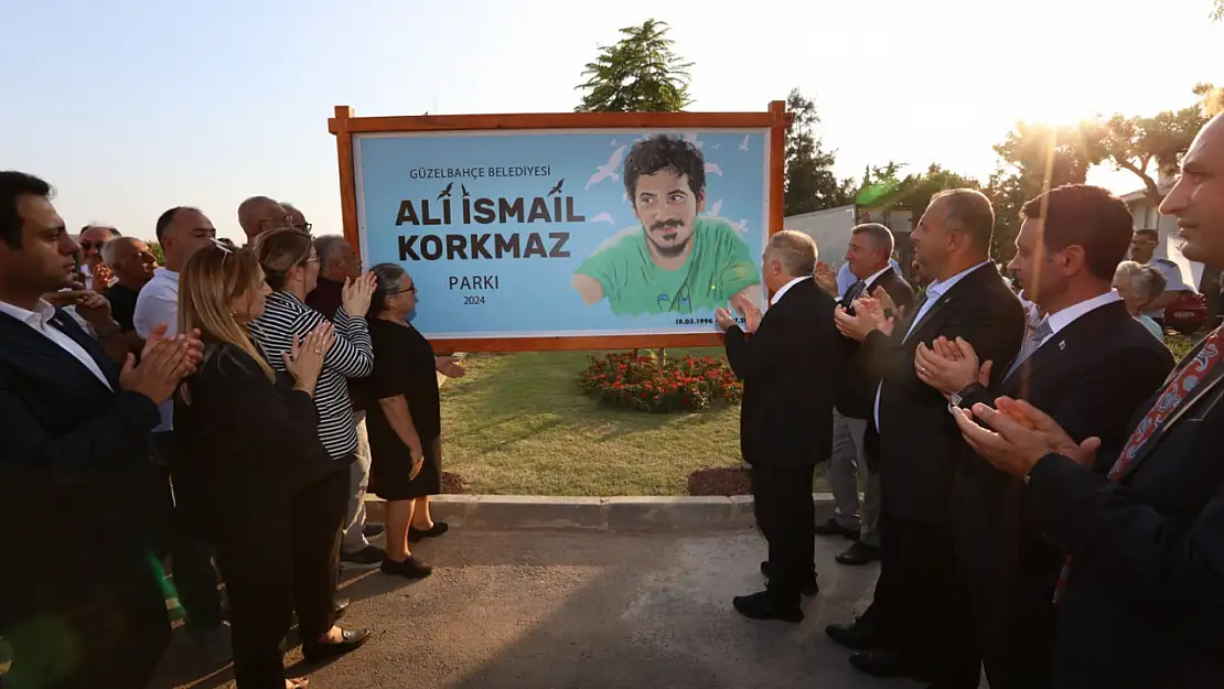 Ali İsmail Korkmaz Parkı Güzelbahçe'de 