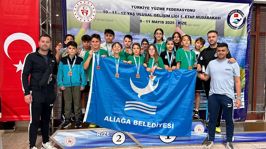 Aliağalı sporcular adeta madalya yağdırdı