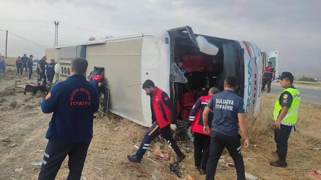 Amasya'da feci otobüs kazası