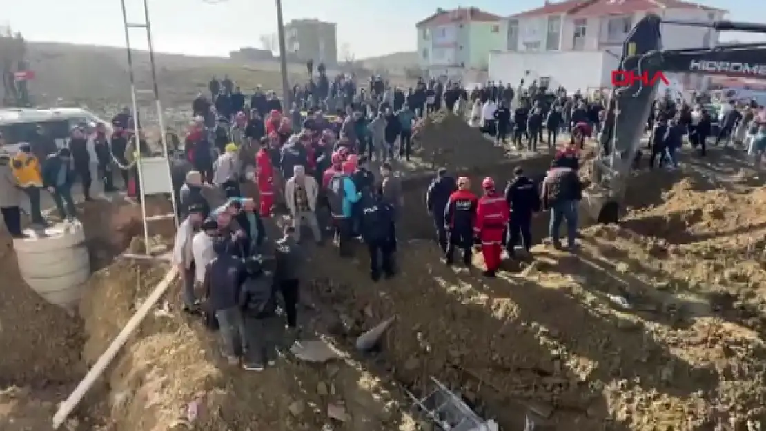 Ankara'da bir inşaatta göçük meydana geldi!