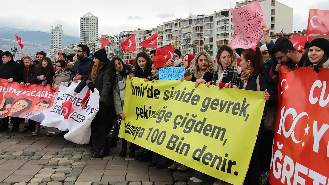 Atama bekleyen öğretmenler İzmir’de buluştu