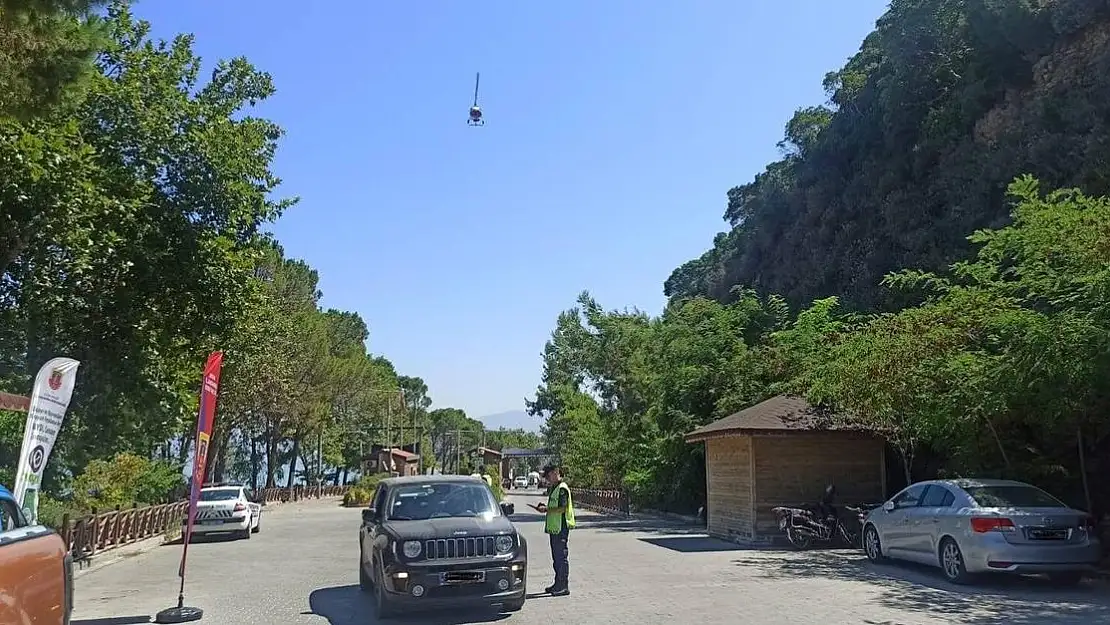 Aydın’da Jandarmadan hava destekli denetim