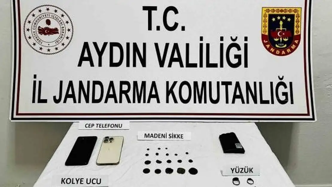 Aydın’da tarihi eserleri satmak isteyen 2 şüpheli yakalandı