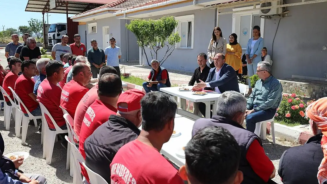 Başkan Çiçek'ten Şantiye Denetimi