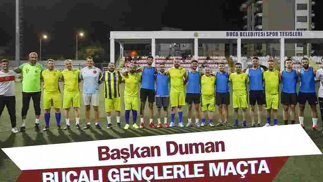 Başkan Duman futbol maçı sözünü tuttu