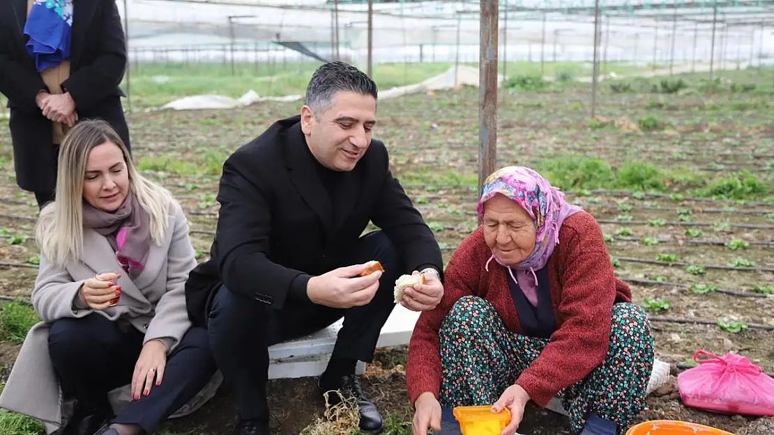 Başkan Kayalar'dan çiftçi kadınlara ziyaret