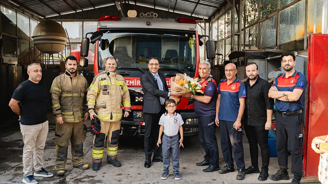 Başkan Onur Yiğit'ten İtfaiye Haftası'nda anlamlı ziyaret