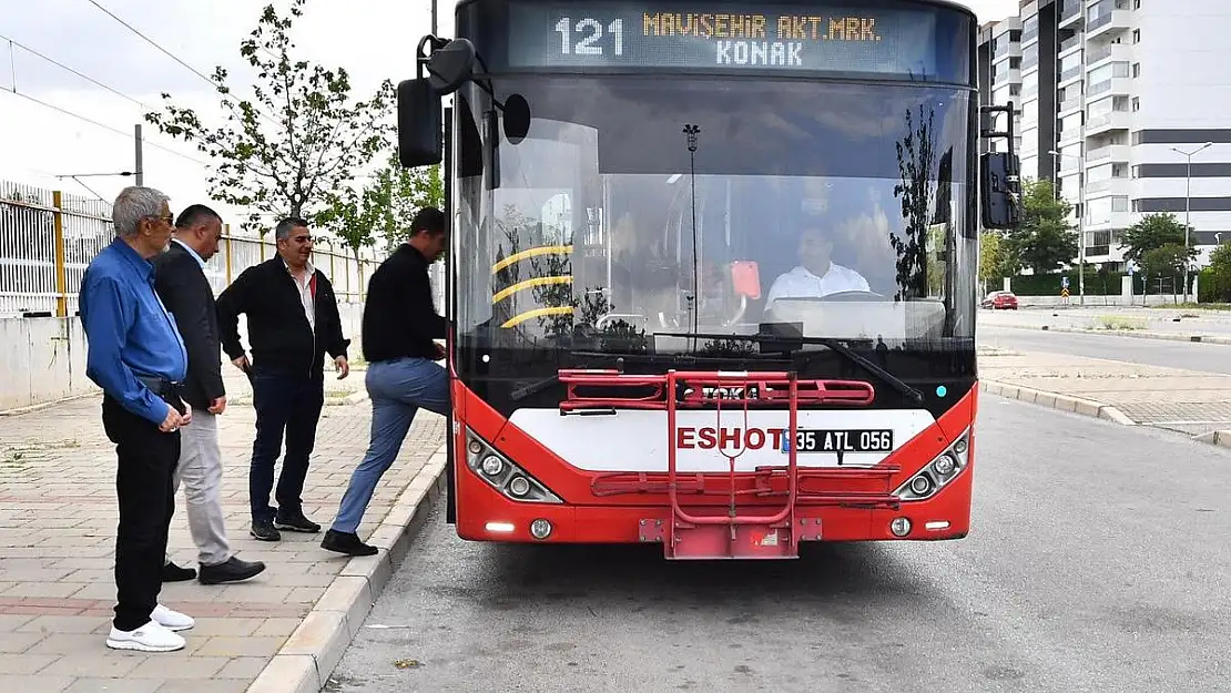 Başkan Tugay'a 'otobüs hattı' teşekkürü