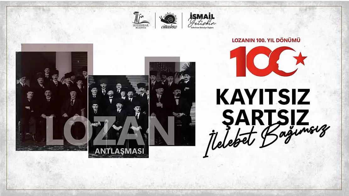 Başkan Yetişkin: Lozan'ın 100. yılı kutlu olsun