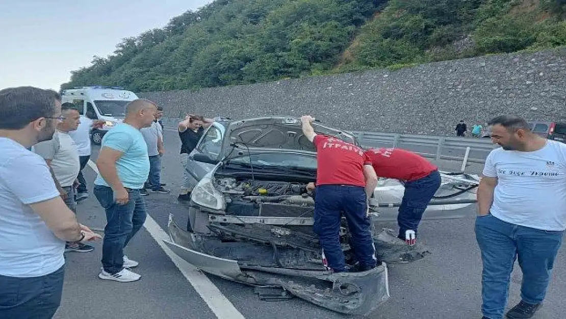 Bayramın ilk kaza haberi Zonguldak’tan geldi