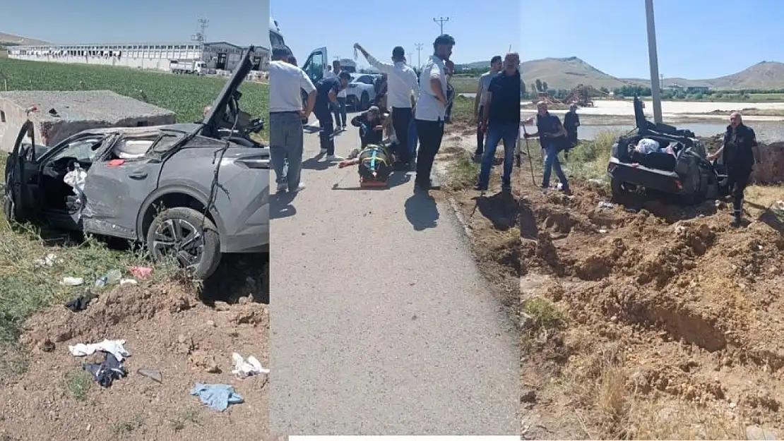 Bir araç şarampole uçtu: Yaralılar var