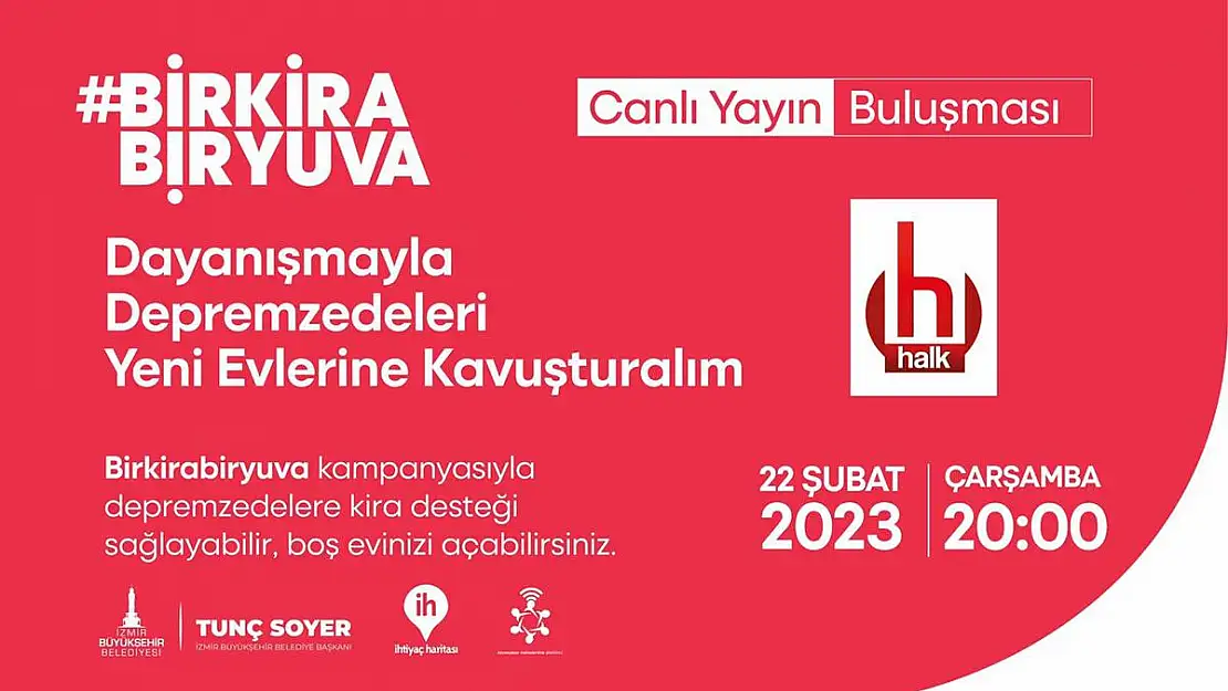 'Bir Kira Bir Yuva Özel' programı, 22 Şubat Çarşamba akşamı Halk TV'den yapılacak