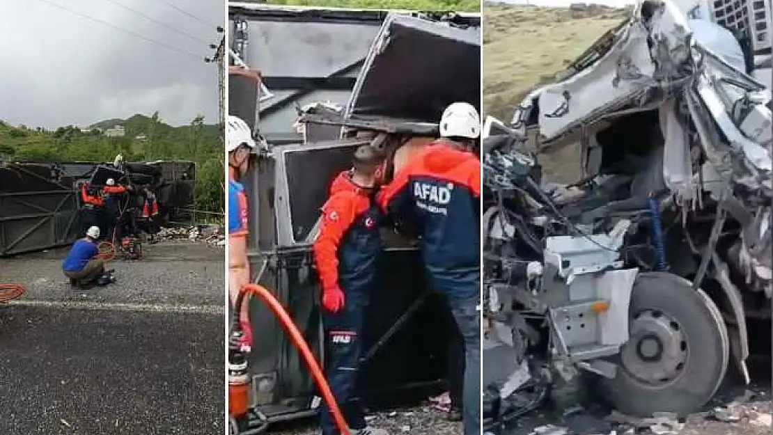 Bitlis'te feci kaza! Otobüs ve tır çarpıştı: 2 ölü 30 yaralı