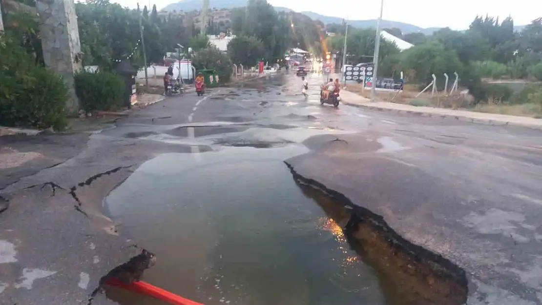 Bodrum'da isale hattında yine patlama 