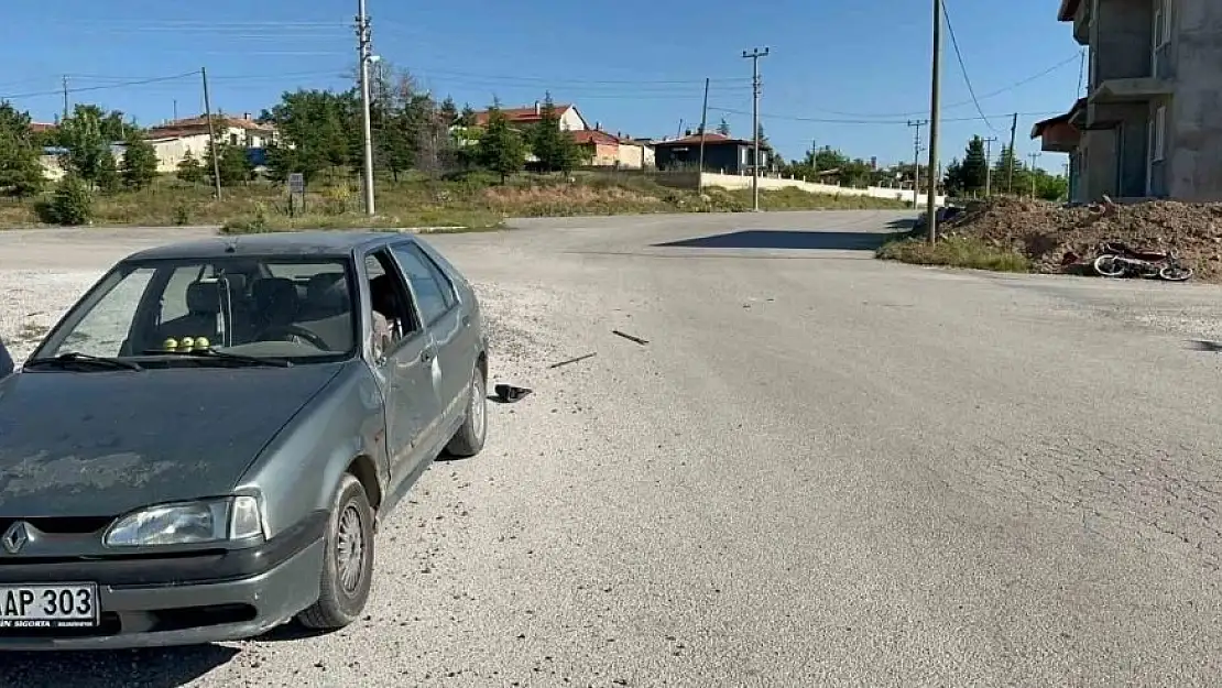 Bolvadin’de trafik kazası, 1 yaralı