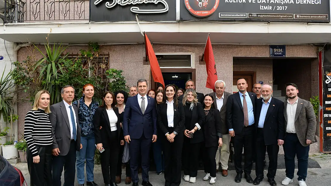 Bornova'da Yücel ve Eşki'den dayanışma mesajı