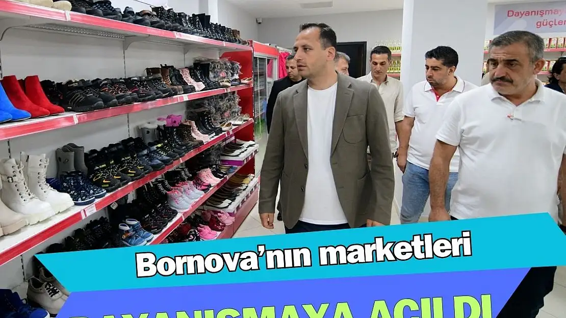 Bornova’da kent marketlerin kapıları açıldı 