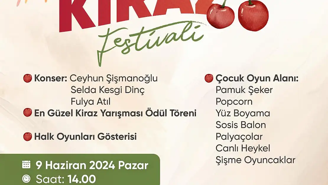 Bornova'da Kiraz Festivali heyecanı yaşanıyor