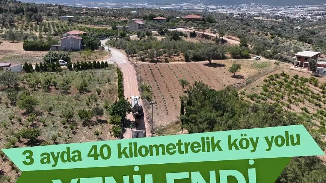 Büyükşehir Belediyesinden köy yolu yenileme çalışması