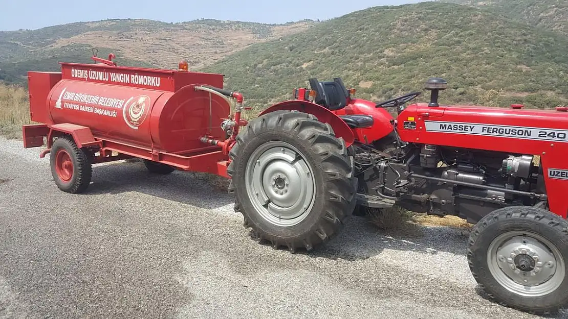 Büyükşehir’in köylere dağıttığı yangın söndürme tankerleri görev başında