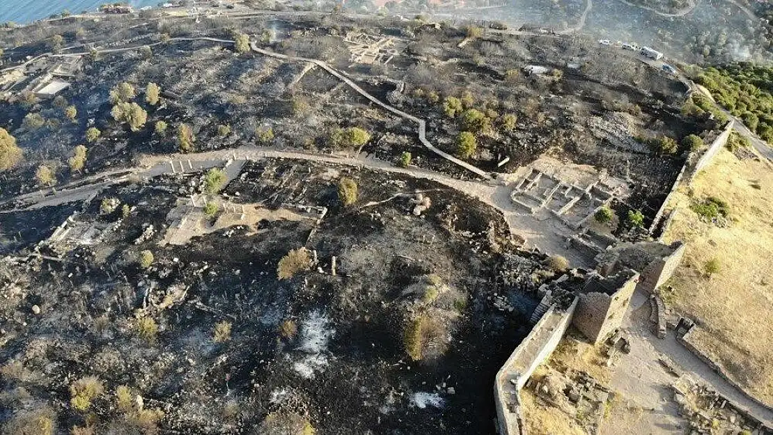 Çanakkale’deki yangın antik kente sıçradı