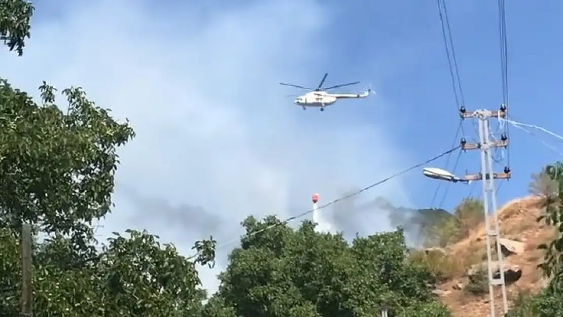 Çankırı’da orman yangını : Havdan ve karadan müdahale sürüyor