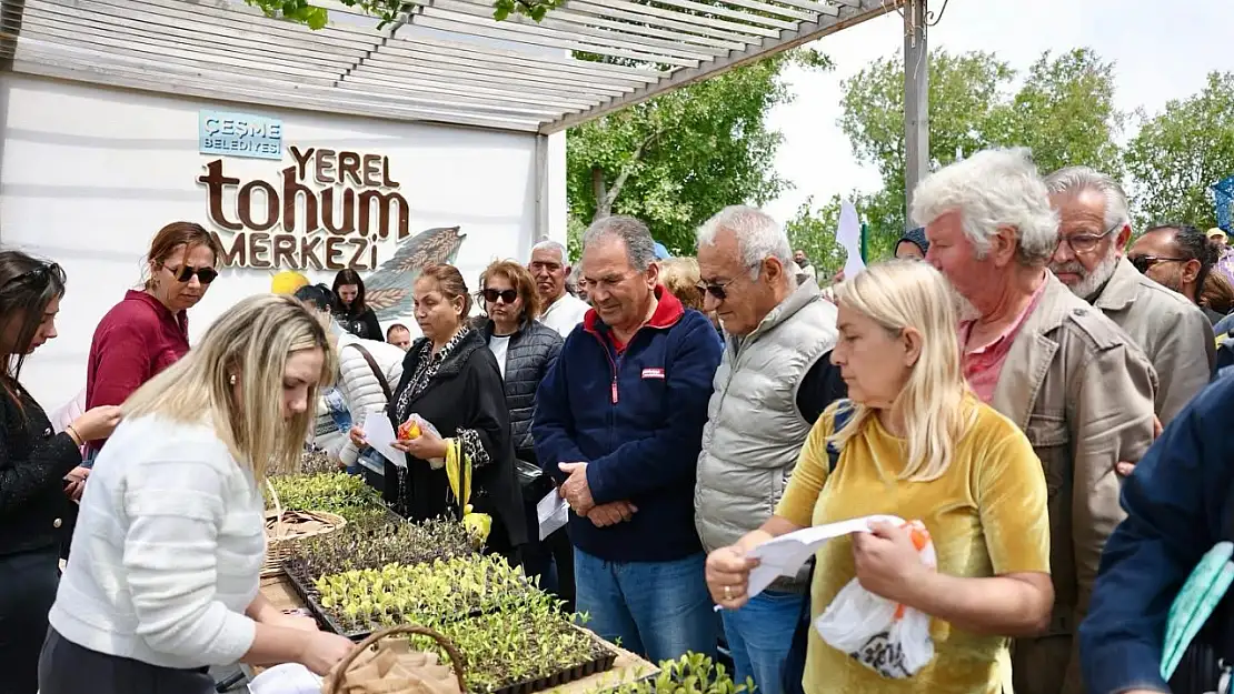 Çeşme Belediyesi'nden yerel tarıma 65 bin fide desteği