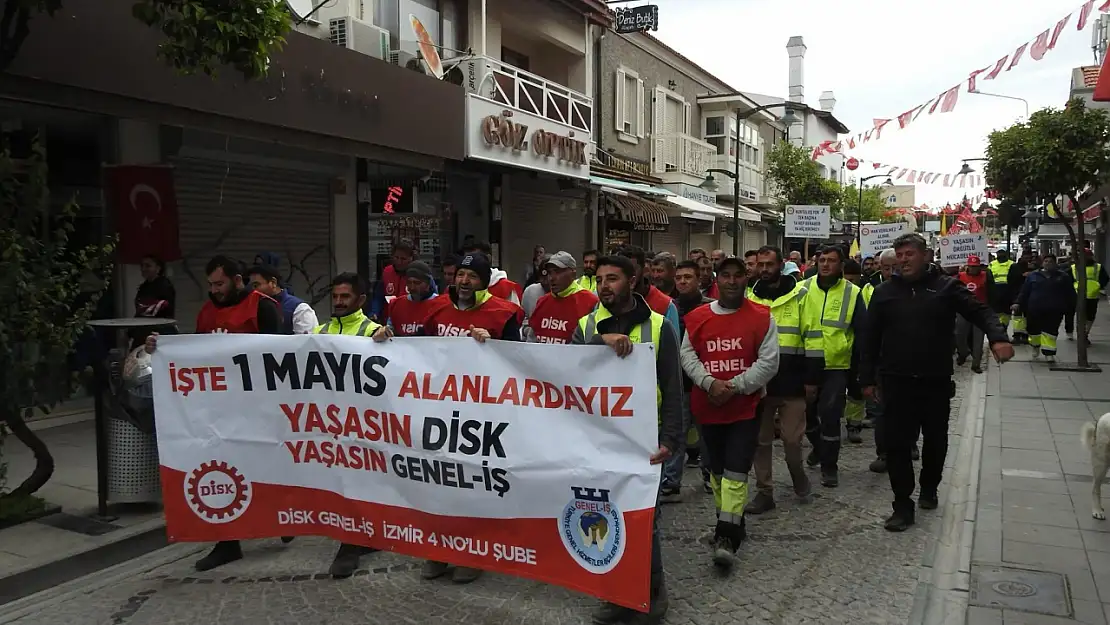 Çeşme'de 1 Mayıs kutlaması