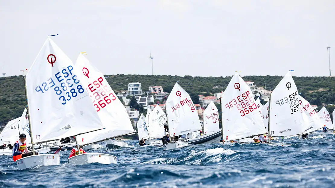 Çeşme'de 2025 Optimist Avrupa Şampiyonası'nda kıyasıya rekabet!