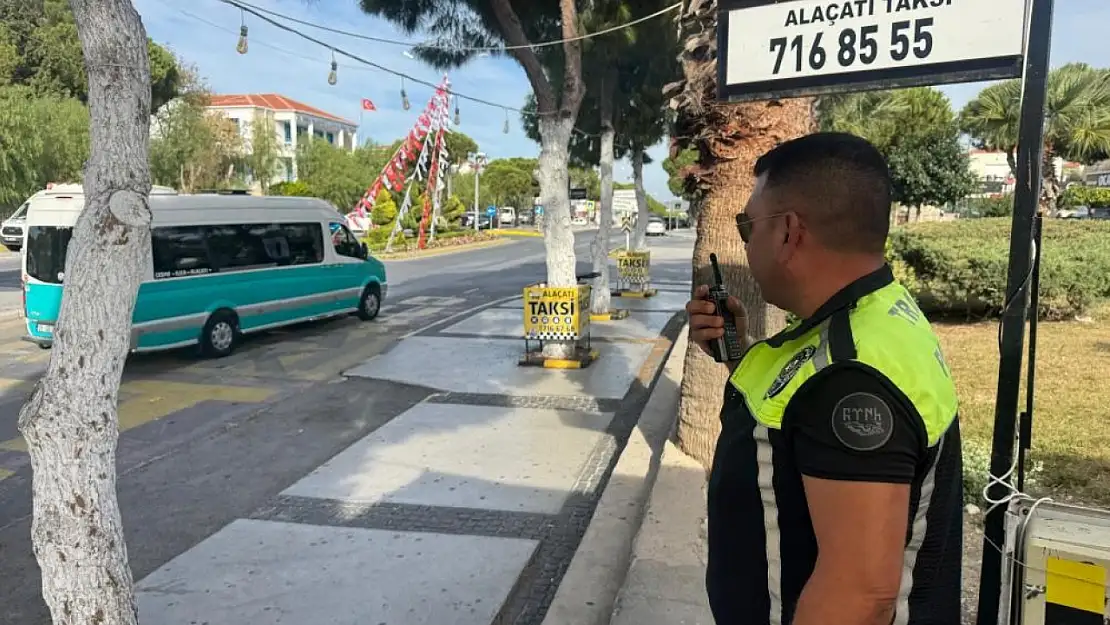 Çeşme'de 'yayaya öncelik' denetimi: 17 sürücüye rekor ceza 