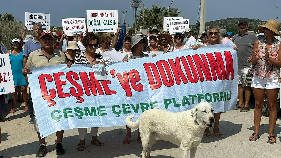 Çeşme’de ‘Havlunu al da gel’ eylemi!