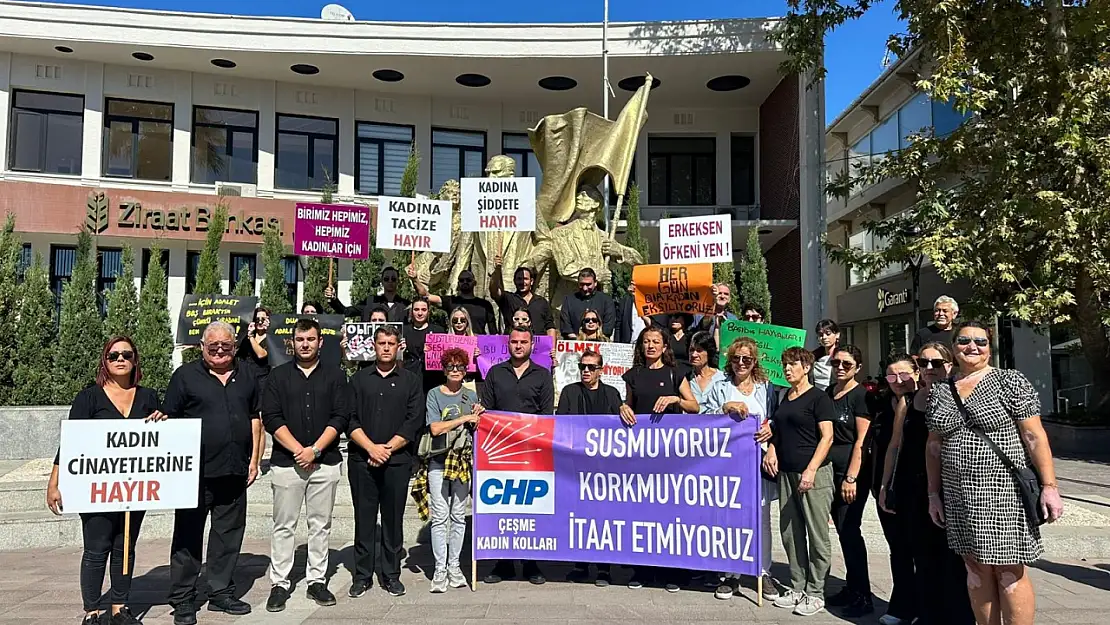 CHP Çeşme'den kadın cinayetlerine tepki: Adalet istiyoruz!